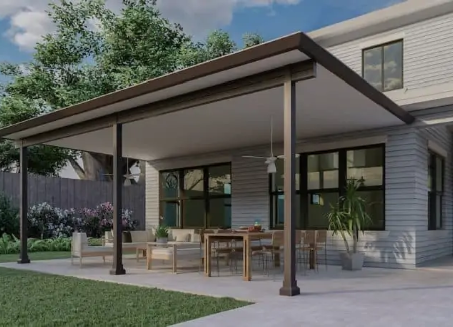 mái che sân trước nhà