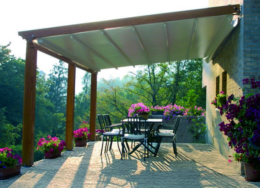 mái che sân trước nhà