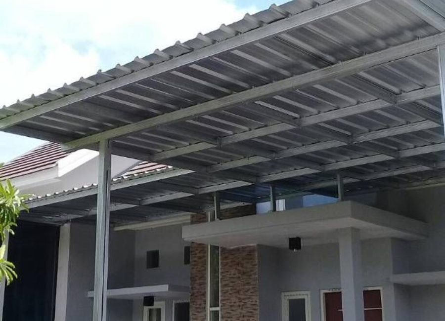 mái che sân trước nhà