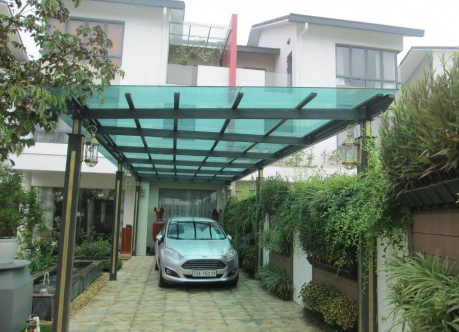 mái che sân trước nhà