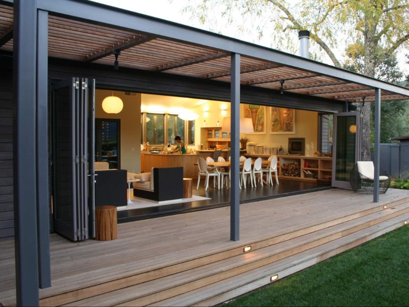 mái tôn che sân đẹp