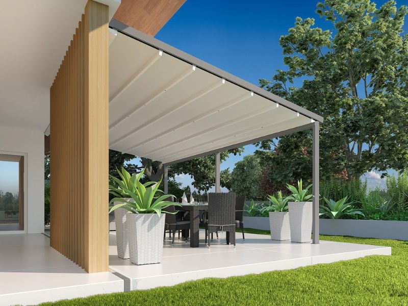 mái tôn che sân đẹp