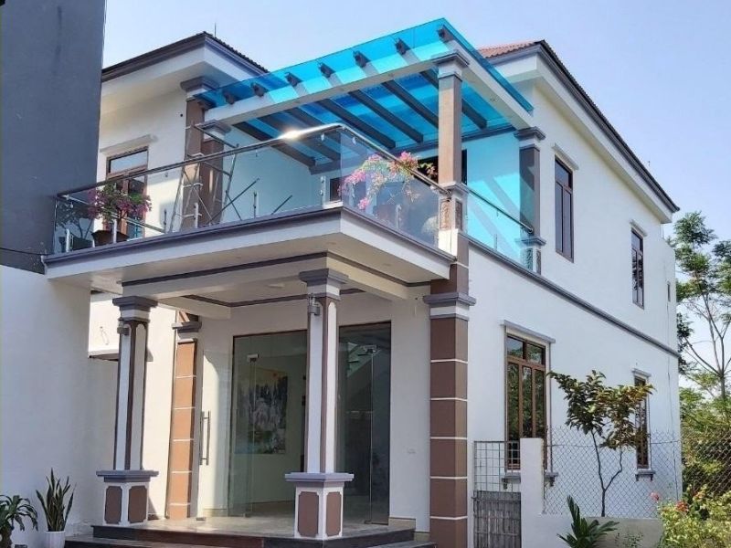 mái che bằng tấm nhựa polycarbonate
