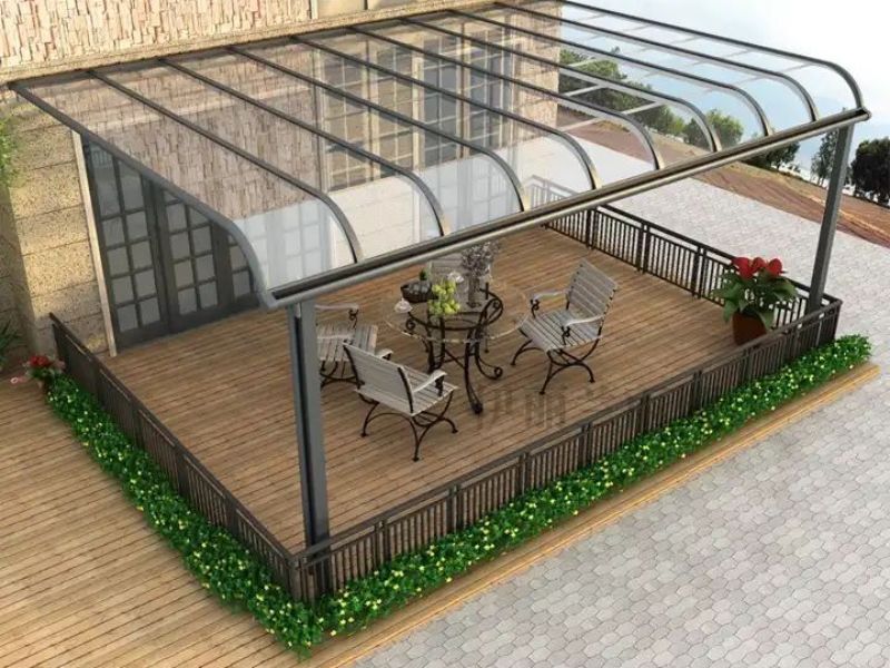 mái hiên nhà cấp 4 đẹp mắt