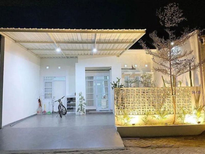 mái hiên nhà cấp 4 đẹp mắt
