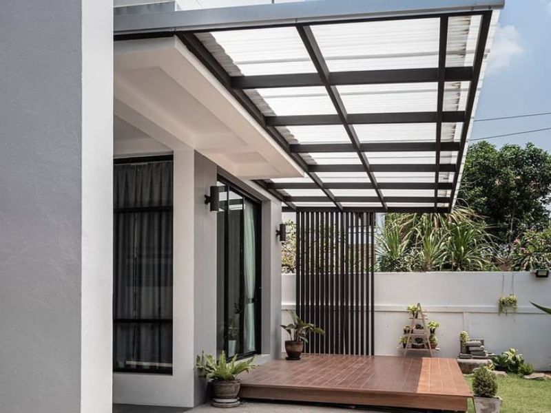 mái hiên nhà cấp 4 đẹp mắt